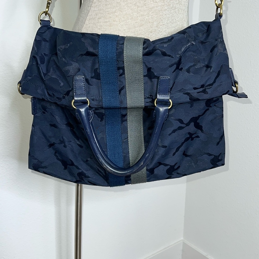 Mark & Graham Camo Foldover Messenger Bag Tote